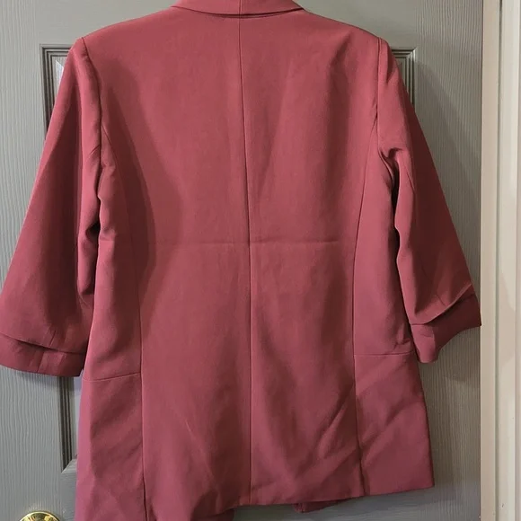 Women's Brick colored Blazer - Picture 3 of 6